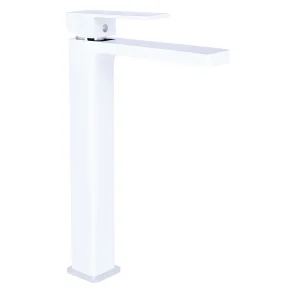 Змішувач для раковини Qtap Gemini високий QTGEM269CRW45679 Chrome/White №1
