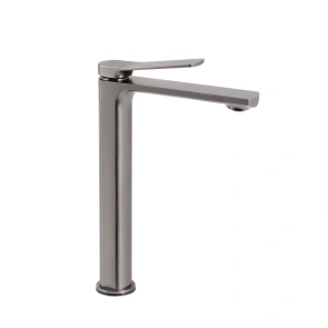 Змішувач для раковини Qtap Slavonice високий QTSLA269GMB45925 Gunmetal Black PVD №1