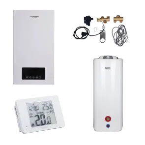 Комплексне рішення Thermo Alliance для котельні: електричний котел 12 кВт + комплект підключення бойлера + комбінований підлоговий водонагрівач 100 л №1