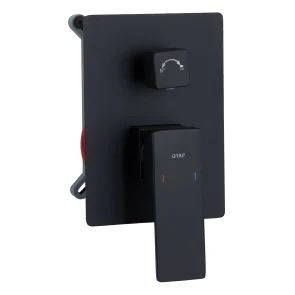 Душевая система для душа Qtap Gemini скрытого монтажа на два потребителя QTGEM113BLM45697 Black Matt №3