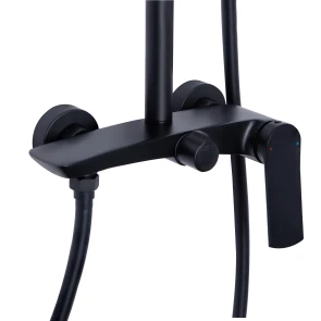 Душевая система для душа Qtap Slavonice на два потребителя QTSLA110BLM45914 Black Matt №3