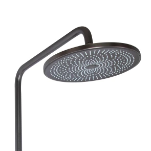 Душова система для душу Qtap Slavonice на два споживача QTSLA110GMB45913 Gunmetal Black PVD №5