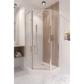 Душова кабіна Qtap Leo CRM10995-AC6 90х90 см, скло Clear, CalcLess, 6 мм без піддона №8