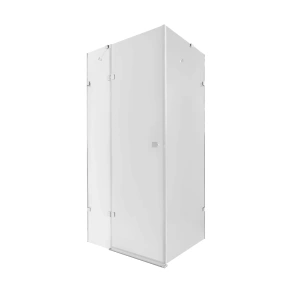 Душова кабіна Qtap Capricorn CRM1018RC6 100х80 см, скло Clear 6 мм, CalcLess, без піддона №1
