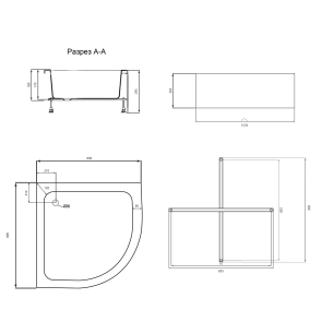 Душовий піддон Lidz KAPIELKA ST90x90x26 №2