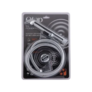Набор для гігієнічного душу Qtap Inspai-Varius округлий QTSETCRMA021 Chrome/Grey (Set) №5