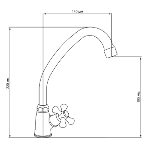 Монокран Для кухни Lidz Lamb 269F LDLAM269FCRM22310 Chrome №2