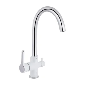 Смеситель для кухни Qtap Grand с подключением для питьевой воды QTGRA362CRW45668 Chrome/White №1