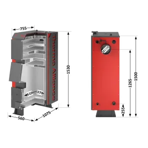 Котел твердопаливний сталевий Thermo Alliance Vulcan V 4.0 SF 35 №2