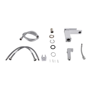 Змішувач для раковини Qtap Gemini (з гігієнічним душем) QTGEM272CRW45691 Chrome/White №7