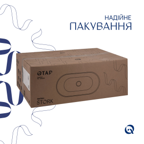 Раковина Qtap Stork 570x390x210 White QT15110522W №6