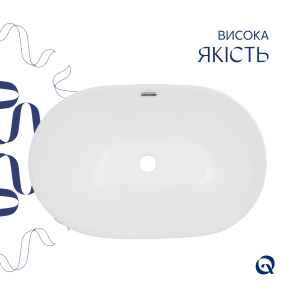 Раковина Qtap Leo 610x405x185 White QT11118014W №4