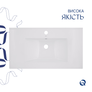 Раковина Qtap Albatross 820х460х180 White QT01113080CW1 №4