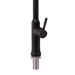 Змішувач для кухНі Qtap Baruska з висувним виливом QTBAR9137103UB Black Matt №5