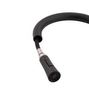 Змішувач для кухНі Qtap Baruska з висувним виливом QTBAR9137103UB Black Matt №7
