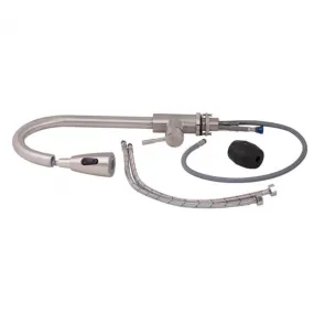 Смеситель для кухни Lidz Aria 015FL с выдвижным изливом (k35) LDARI015FLNKS34945 Nickel №6
