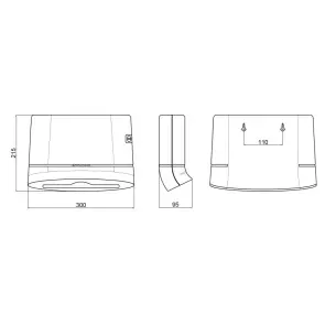 Тримач для паперових рушників Qtap Pohodli 300 мм QTDR600WP White (Držák) №2