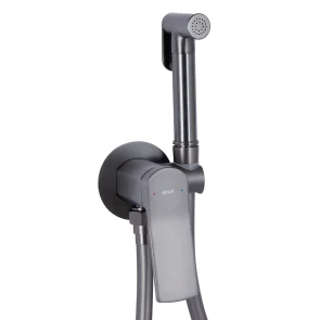 Набор для гигиенического душа Qtap Slavonice округлый QTSLA262GMB45916 Gunmetal Black PVD №3