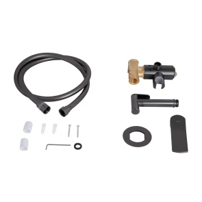 Набор для гигиенического душа Qtap Slavonice округлый QTSLA262GMB45916 Gunmetal Black PVD №6
