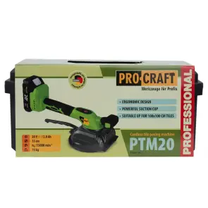 Акумуляторна віброприсоска для плитки Procraft PTM20 (з 1 акб) №11