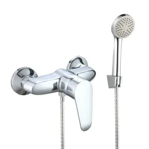 Смеситель для душа WEZER VRL511-07, Ø35, хром №1