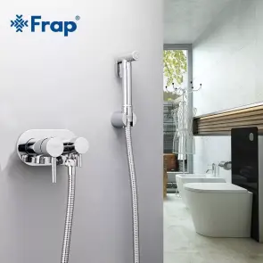 Гігієнічний душ Frap F7508 з приладовим краном 1/2", хром №2