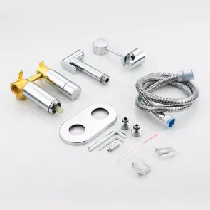 Гігієнічний душ Frap F7508 з приладовим краном 1/2", хром №5