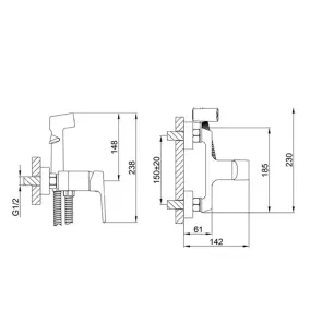 Гігієнічний душ Frap F2071 №5