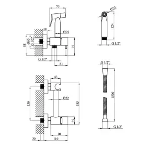Гігієнічний душ WEZER EKO9A-01 №2