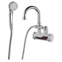 Проточный водонагреватель WEZER SDR-B07WSTP ванна с датчиком температуры.