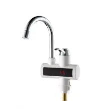 Проточный водонагреватель WEZER SDR-A15T для кухни с датчиком температуры.