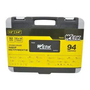 Набір інструментів професійний 1/2" і 1/4" 94 од. WERK 70222 №7