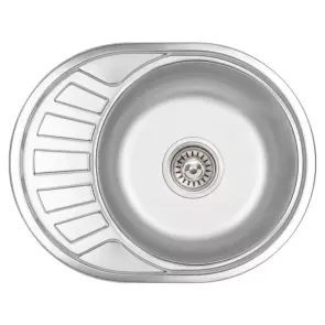 Кухонная мойка WEZER 5745(08) Сатин 570x450x180 мм + сифон №1