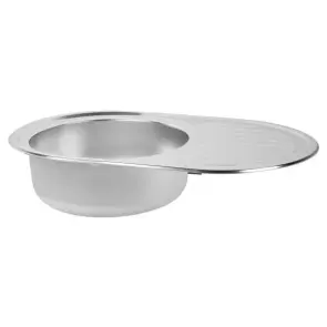 Кухонна мийка WEZER 7750(08) Satin 770x500x180 мм + сифон №3
