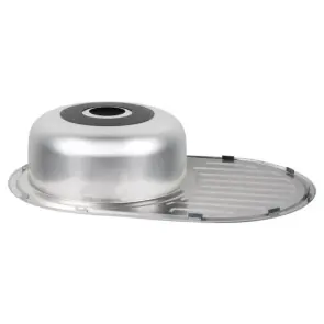 Кухонна мийка WEZER 7750(08) Satin 770x500x180 мм + сифон №4