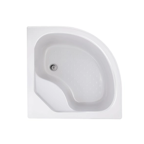 Душова кабіна Lidz Latwa SC90x90.SAT.HIGH.FR полукругла, скло Frost 4 мм + Душовий піддон KAPIELKA ST90x90x41, з панеллю Lidz №9