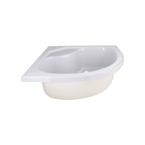 Душова кабіна Lidz Latwa SC90x90.SAT.HIGH.FR полукругла, скло Frost 4 мм + Душовий піддон KAPIELKA ST90x90x41, з панеллю Lidz №10