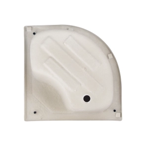 Душевая кабина Lidz Latwa SC80x80.SAT.HIGH.FR полукруглая, стекло Frost 4 мм + Душевой поддон KAPIELKA ST80x80x41, с панелью Lidz №12