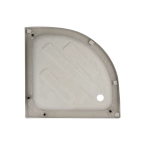 Душова кабіна Lidz Latwa SC80x80.SAT.MID.FR полукругла, скло Frost 4 мм + Душовий піддон KAPIELKA ST80x80x26, з панеллю Lidz №12