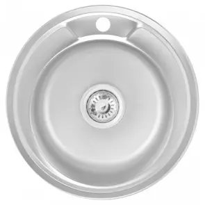 Кухонна мийка WEZER 490(06) Satin 490x180 мм + сифон №1