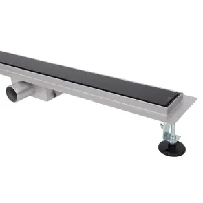 Трап для душа ITAL IT02-FT24/800, 800 мм, закаленное стекло, Black Glossy №2