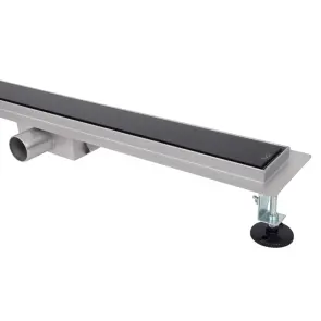 Трап для душу ITAL IT02-FT24/700, 700 мм, загартоване скло, Black Glossy №2