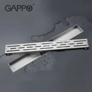 Душовий трап GAPPO G89007-1, 70х900мм, нержавіюча сталь, сатин №2