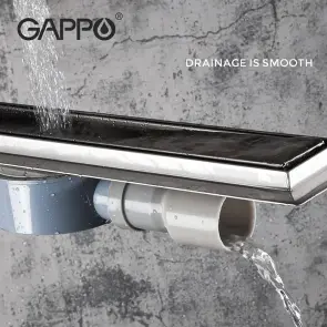 Душовий трап під плитку GAPPO G89007-4, 70х900мм, нержавіюча сталь, сатин №3