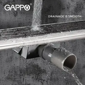 Душовий трап GAPPO G810007-1, 70х1000мм, нержавіюча сталь, сатин №2