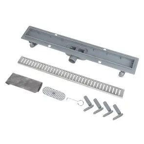 Душовий трап ITAL IT13-FT10/700, 700х70х67мм, ABS пластик, сірий №2