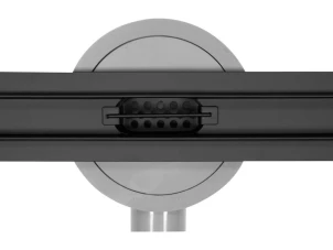 Трап напольный линейный из нержавеющей стали черный Fala SLIM BLACK; 60Х3Х7 см, Сифон-56 мм №6