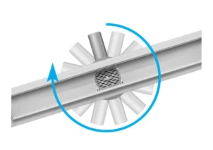 Трап для душу з обертовим сифоном Fala Rotary з нержавіючої сталі 80Х4Х5 см №6