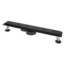 Душевой трап ITAL IT03-FT01/800B поворотный, 800 мм, нержавеющая сталь, черный