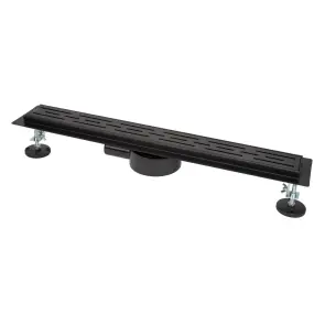Душевой трап ITAL IT03-FT01/800B поворотный, 800 мм, нержавеющая сталь, черный №1